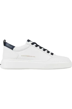 Alexander Smith Buty, Mężczyzna, Biały, 44 EU, Białe Niebieskie Bond Sneakers