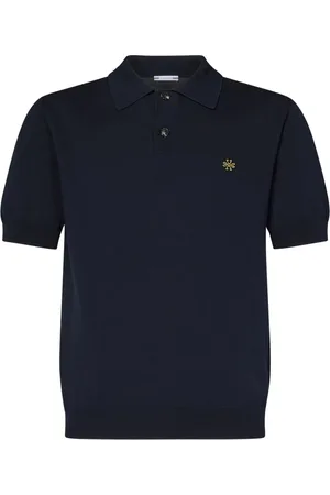 Jacob Cohen Koszulki, Mężczyzna, Niebieski, L, Granatowy Polo z Haftem Logo
