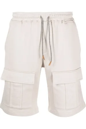ELEVENTY Szorty, Mężczyzna, Beżowy, 2XL, Nylon, Shorts