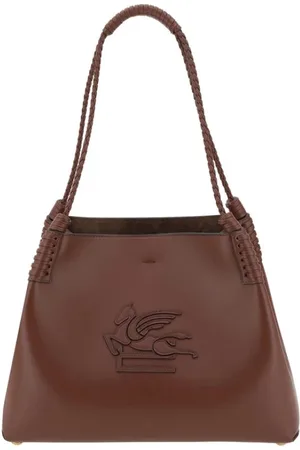 Etro Torebki, Kobieta, brązowy, ONE SIZE, Zamsz, Torba Libra Skórzana