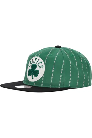 Mitchell & Ness Akcesoria, Mężczyzna, Zielony, ONE SIZE, Czapka Boston Celtics z płaskim daszkiem