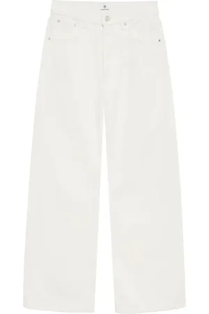 ANINE BING Jeansy, Kobieta, Beżowy, W24, Denim, Straight Leg Jeansy