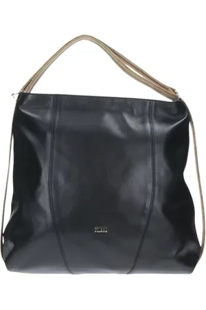 ALVIERO MARTINI 1A CLASSE Torebki, Kobieta, Czarny, ONE SIZE, Skórzana torba na ramię z kieszenią z przodu