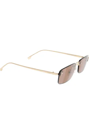 Fendi Akcesoria, unisex, Żółty, ONE SIZE, Stylowe okulary przeciwsłoneczne z unikalnym wzornictwem