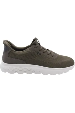 Geox Buty, Mężczyzna, Zielony, 43 EU, Stylowy Sneaker Saluzzo