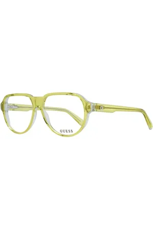 Guess Akcesoria, Mężczyzna, Żółty, ONE SIZE, Żółte Okulary Awiatorek
