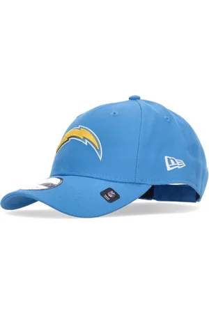 New Era Akcesoria, Mężczyzna, Niebieski, ONE SIZE, Bright Teal NFL Zagięta Czapka z Daszkiem