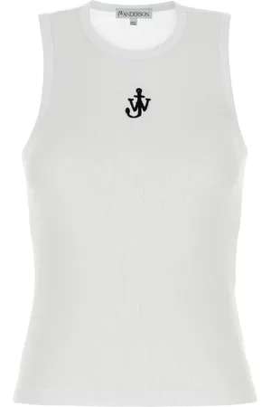 J.W.Anderson Koszulki, Kobieta, Biały, S, Biały Bawełniany Tank Top
