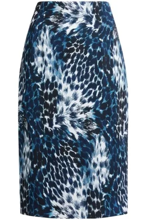 Roberto Cavalli Spódnice, Kobieta, Niebieski, M, Spódnica ołówkowa w indygo