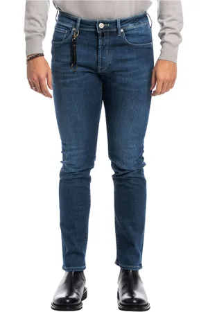 Incotex Jeansy, Mężczyzna, Niebieski, W32, Jeansy Stretch