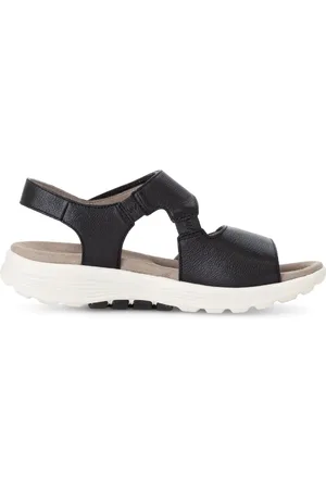 Gabor Buty, Kobieta, Czarny, 37 EU, Zamsz, Czarna rolująca sandał dla kobiet