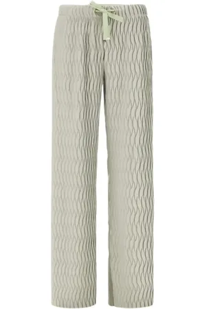 HERNO Spodnie, Kobieta, Zielony, S, Nylon, Lekkie Spodnie z Nylonu Stretch