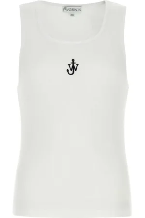 J.W.Anderson Koszulki, Mężczyzna, Biały, M, Biała Bawełniana Tank Top