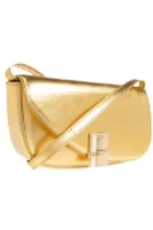 Salvatore Ferragamo Torebki, Kobieta, Żółty, ONE SIZE, Stylowa Skórzana Torba na Co Dzień
