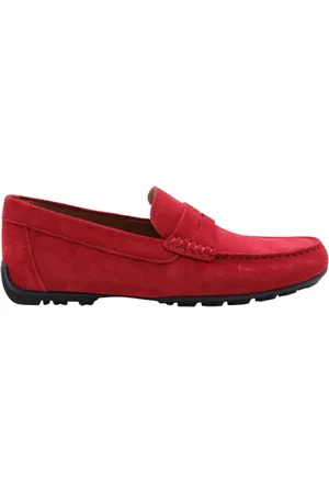 Geox Buty, Mężczyzna, Czerwony, 43 EU, Stylowe Buty Mocassin Romeno