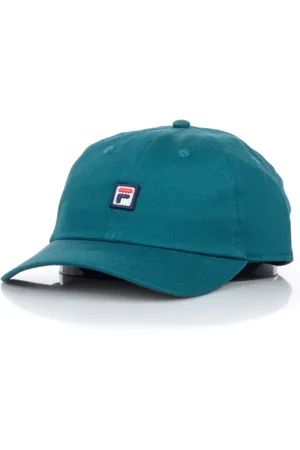 Fila Akcesoria, Mężczyzna, Niebieski, ONE SIZE, Zakrzywiony daszek czapka tata Shaded Spruce