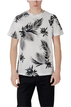Antony Morato Koszulki, Mężczyzna, Biały, 2XL, Kwiatowy T-shirt z krótkim rękawem