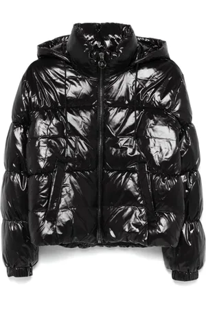 Michael Kors Kurtki, Kobieta, Czarny, L, Nylon, Czarna Puchowa Kurtka High Shine