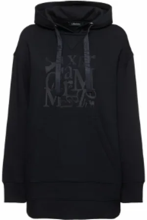 Max Mara Bluzy, Kobieta, Niebieski, L, Klasyczny hoodie na co dzień
