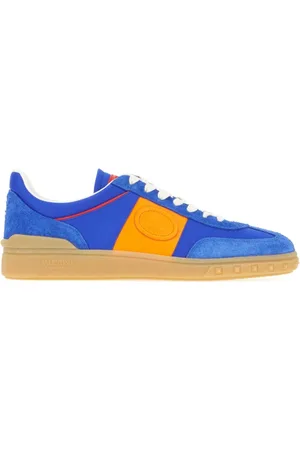 VALENTINO GARAVANI Buty, Mężczyzna, Niebieski, 43 EU, Len, Stylowe Sneakersy dla Mężczyzn i Kobiet