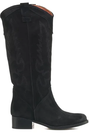 Curiosité Buty, Kobieta, Czarny, 40 EU, Czarne Western Ankle Botki