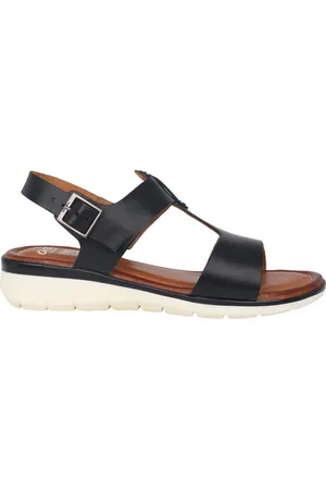 ARA Buty, Kobieta, Czarny, 39 EU, Zamsz, Czarna sandałki damskie na lato