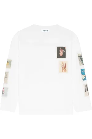 Etudes Koszulki, Mężczyzna, Biały, L, Relaksujący T-shirt Polaroid Długie Rękawy