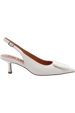 Bibi Lou Buty, Kobieta, Biały, 38 EU, Eleganckie Buty Slingback dla Kobiet