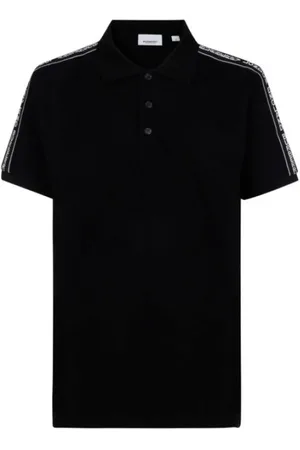 Burberry Koszulki, Mężczyzna, Czarny, XS, Bawełna, Czarna Koszulka Polo 100% Bawełna Mężczyźni
