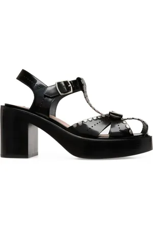 Bally Buty, Kobieta, Czarny, 36 EU, Czarne buty na obcasie z klamrą