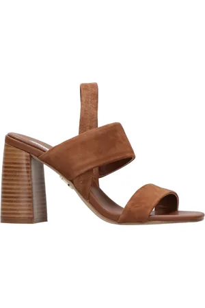 Steve Madden Buty, Kobieta, brązowy, 39 EU, Zamsz, Brandy Zamszowe Sandały z Obcasem