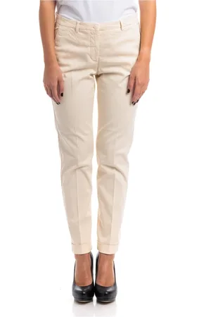 SEVENTY BY SERGIO TEGON Spodnie, Kobieta, Biały, S, Spodnie chino męskie