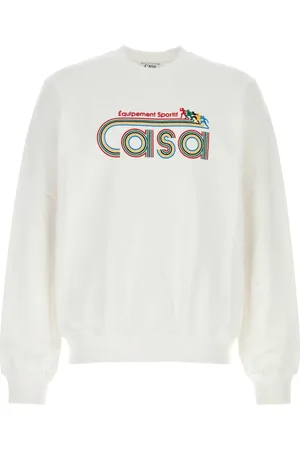 Casablanca Bluzy, Mężczyzna, Biały, 2XL, Biała Bawełniana Bluza