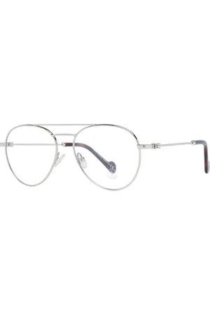 Moncler Akcesoria, Kobieta, Żółty, ONE SIZE, Złote Okulary Optyczne Aviator dla Kobiet