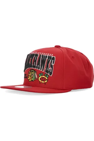 Mitchell & Ness Akcesoria, Mężczyzna, Czerwony, ONE SIZE, Czapka Snapback Chicago Blackhawks NHL Champ
