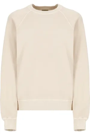 Woolrich Swetry, Kobieta, Beżowy, S, Beżowy Bawełniany Sweter z Logo