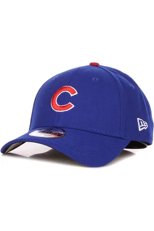 New Era Akcesoria, Mężczyzna, Niebieski, ONE SIZE, Chicago Cubs Zakrzywiony daszek Czapka Niebiesko-Czerwona