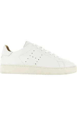 Hogan Buty, Mężczyzna, Biały, 40 EU, Białe Skórzane Sneakersy z Perforowanym Bokiem