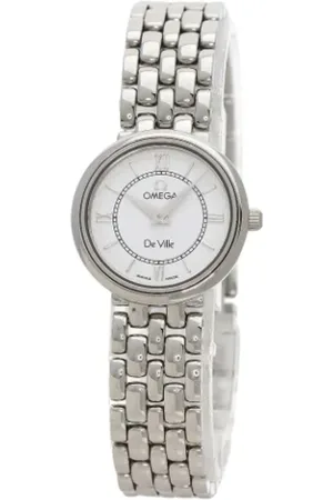 Omega Pre-owned, Kobieta, Biały, ONE SIZE, Pre-owned Stainless Steel watches