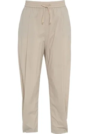HERNO Spodnie, Kobieta, Beżowy, S, Nylon, Lekkie Spodnie z Nylonu Stretch