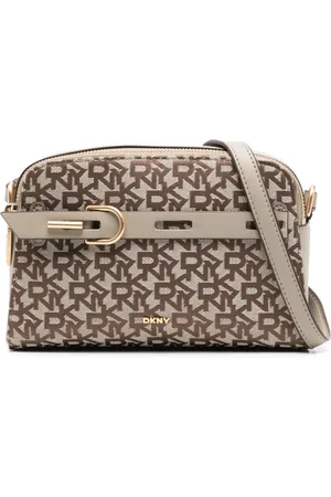 DKNY Torebki, Kobieta, brązowy, ONE SIZE, Brązowa Torba Crossbody Styl Onyx