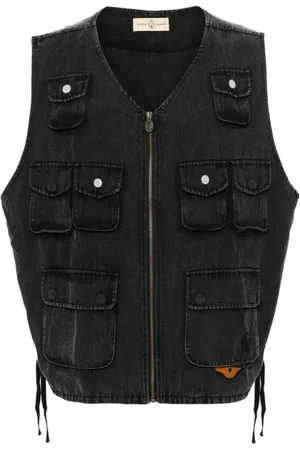 Untitled Artworks Kurtki, Mężczyzna, Czarny, XL, Vests