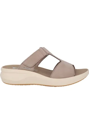 Mephisto Buty, Kobieta, Beżowy, 36 EU, Zamsz, Beżowa Sandałki Damskie z Nubuku