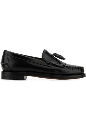 SEBAGO Buty, Mężczyzna, Czarny, 43 EU, Czarne Skórzane Paul Mokasyny