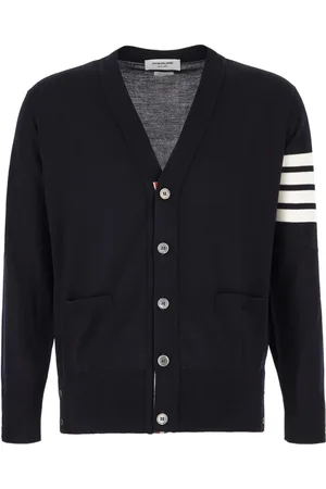 Thom Browne Swetry, Mężczyzna, Niebieski, S, Stylowa Kolekcja Dzianin
