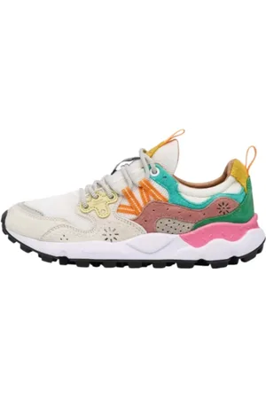 Flower Mountain Buty, Kobieta, Wielobarwność, 40 EU, Zamsz, Wielokolorowe Trekkingowe Sneakersy zamszowe
