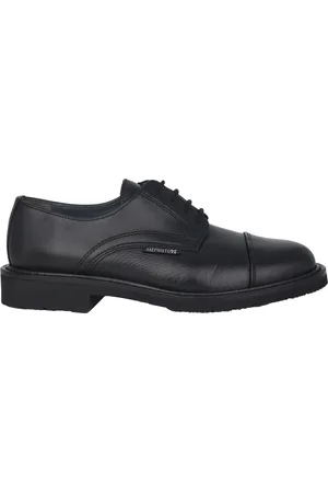 Mephisto Buty, Mężczyzna, Czarny, 47 EU, Zamsz, Ręcznie robione buty wiązane w kolorze czarnym