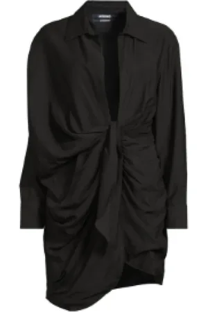 Jacquemus Sukienki, Kobieta, Czarny, M, Elegancka Letnia Sukienka dla Kobiet