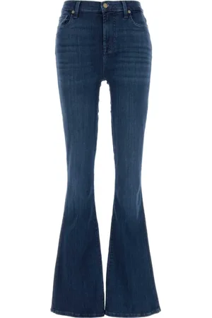 7 for all Mankind Jeansy, Kobieta, Niebieski, W28, Denim, Stretch Denim High Waist Ali Jeansy
