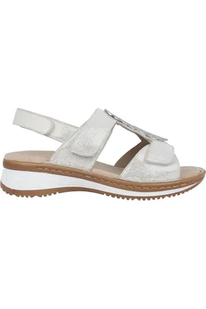 ARA Buty, Kobieta, Biały, 38 EU, Zamsz, Biała sandałki damskie na lato